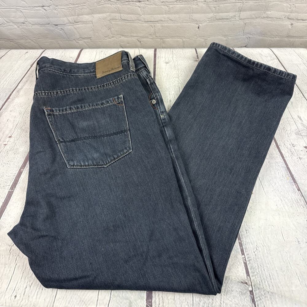 Tommy Bahama Standard Jeans Mens 40x30 Blue Dark Wash Straight Denim Pants